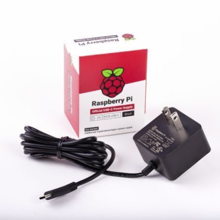 樹莓派4B官方電源（5.1V， 3A， USB-C， US）