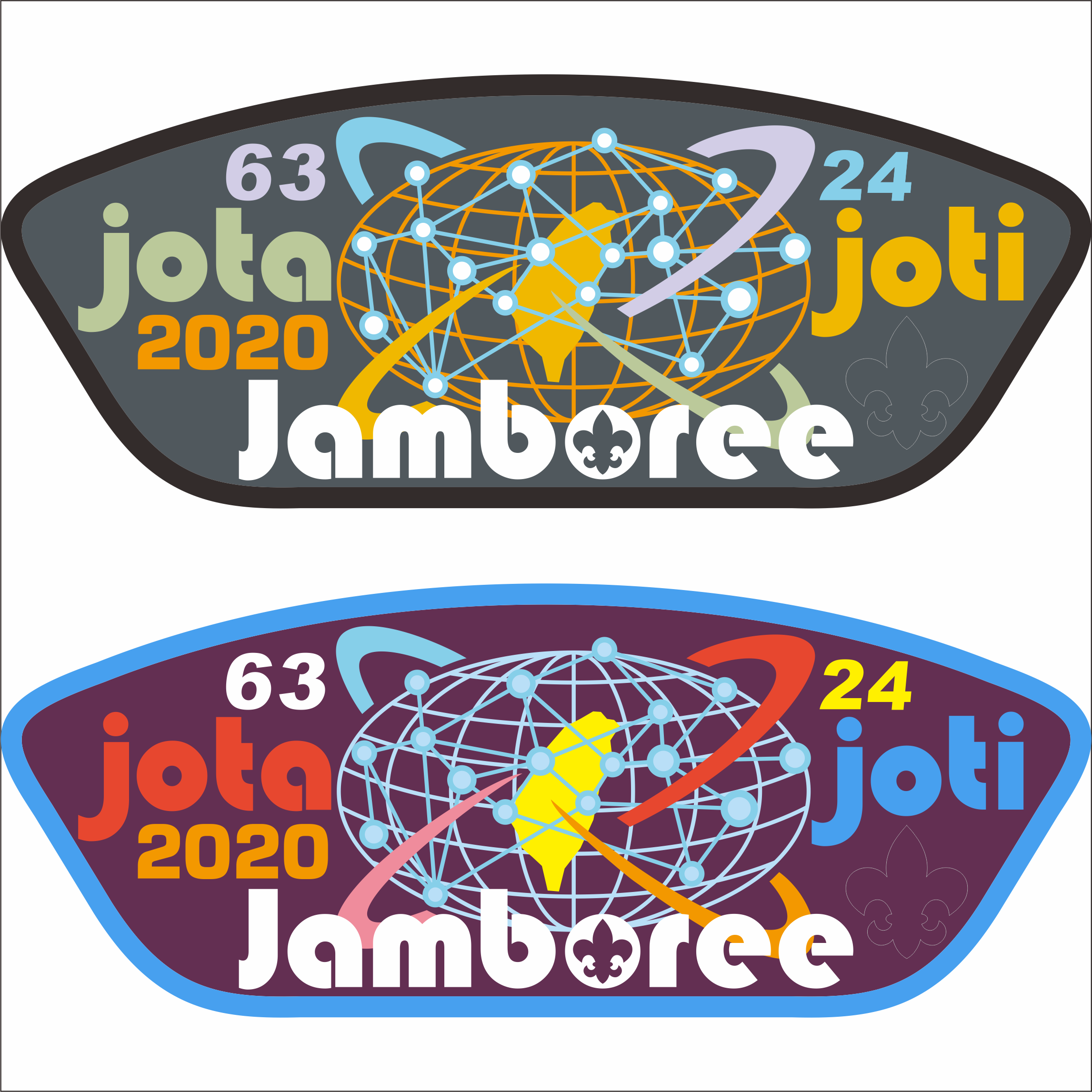 福星版繡刻大字足本精裝2020空中大露營（第63屆JOTA、 第24屆JOTI）紀念布章