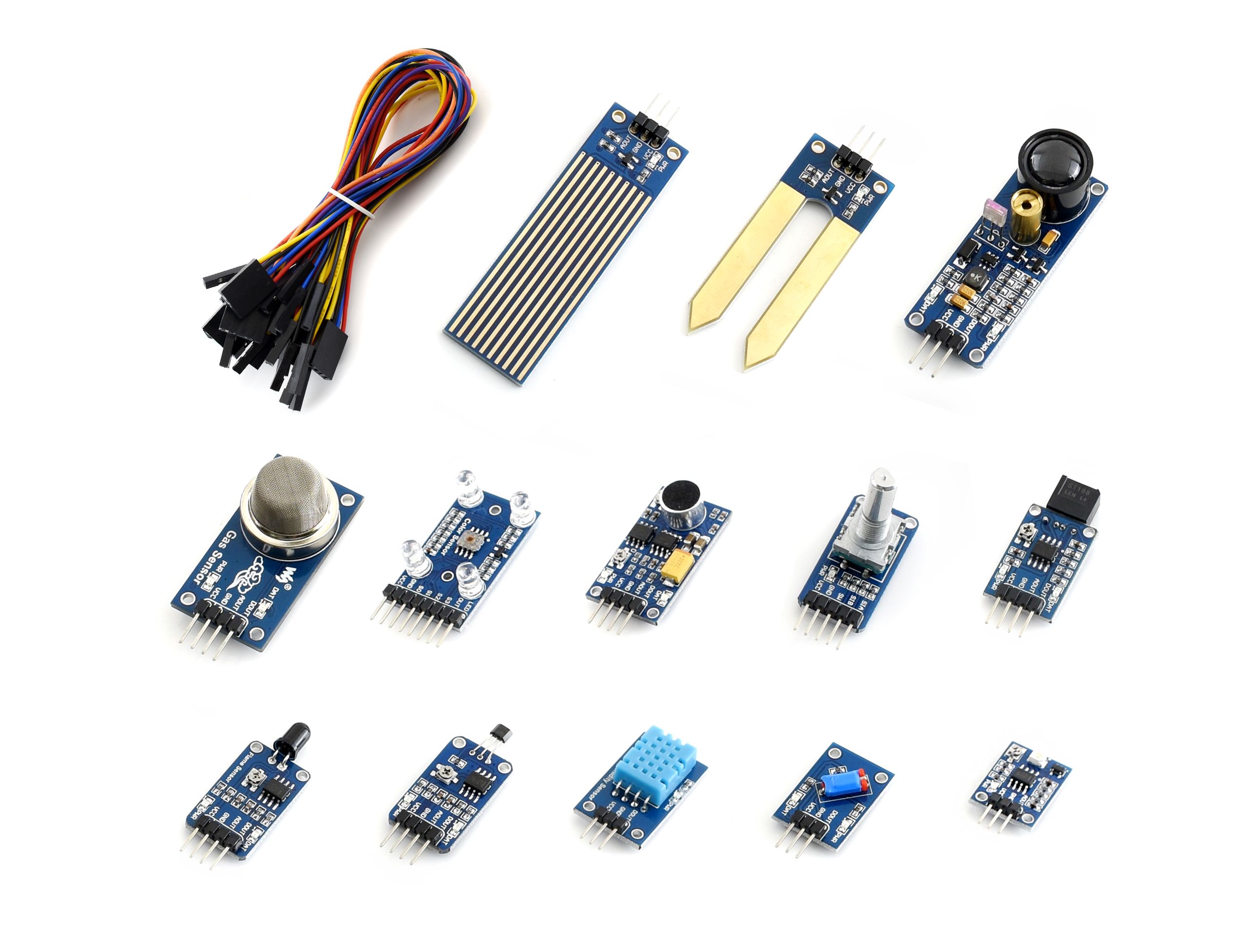 樹莓派 Arduino 感測器入門套件（13件）