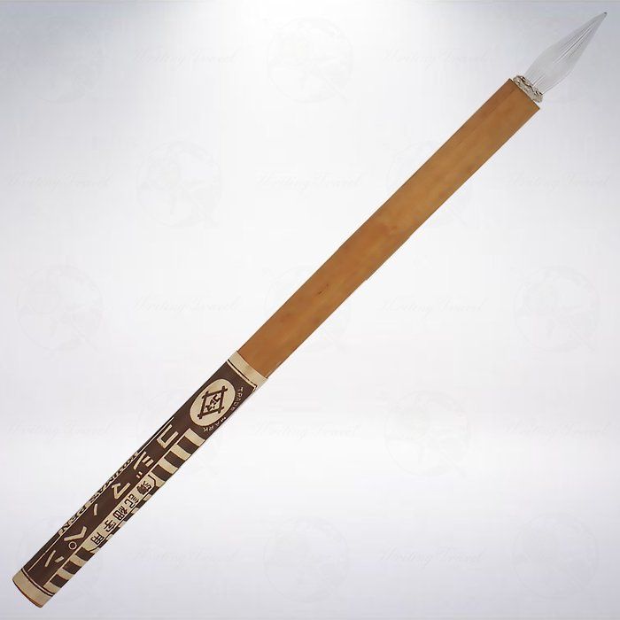 絕版! 日本 昭和時期古物 小島製作所 透明竹軸玻璃筆