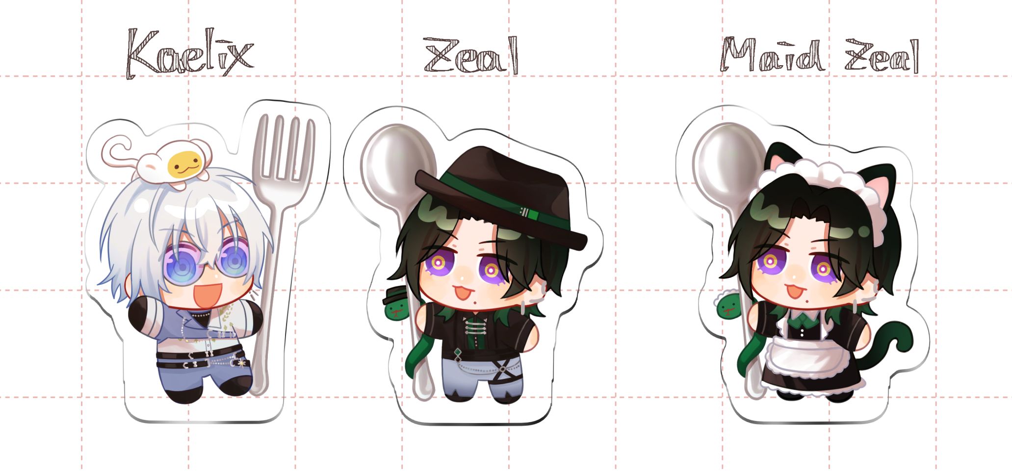 Kaelix ＆ Zeal飯友立牌