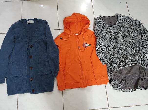 便宜售 極少穿~大尺碼XL 秋冬鋪棉長袖衣物3件