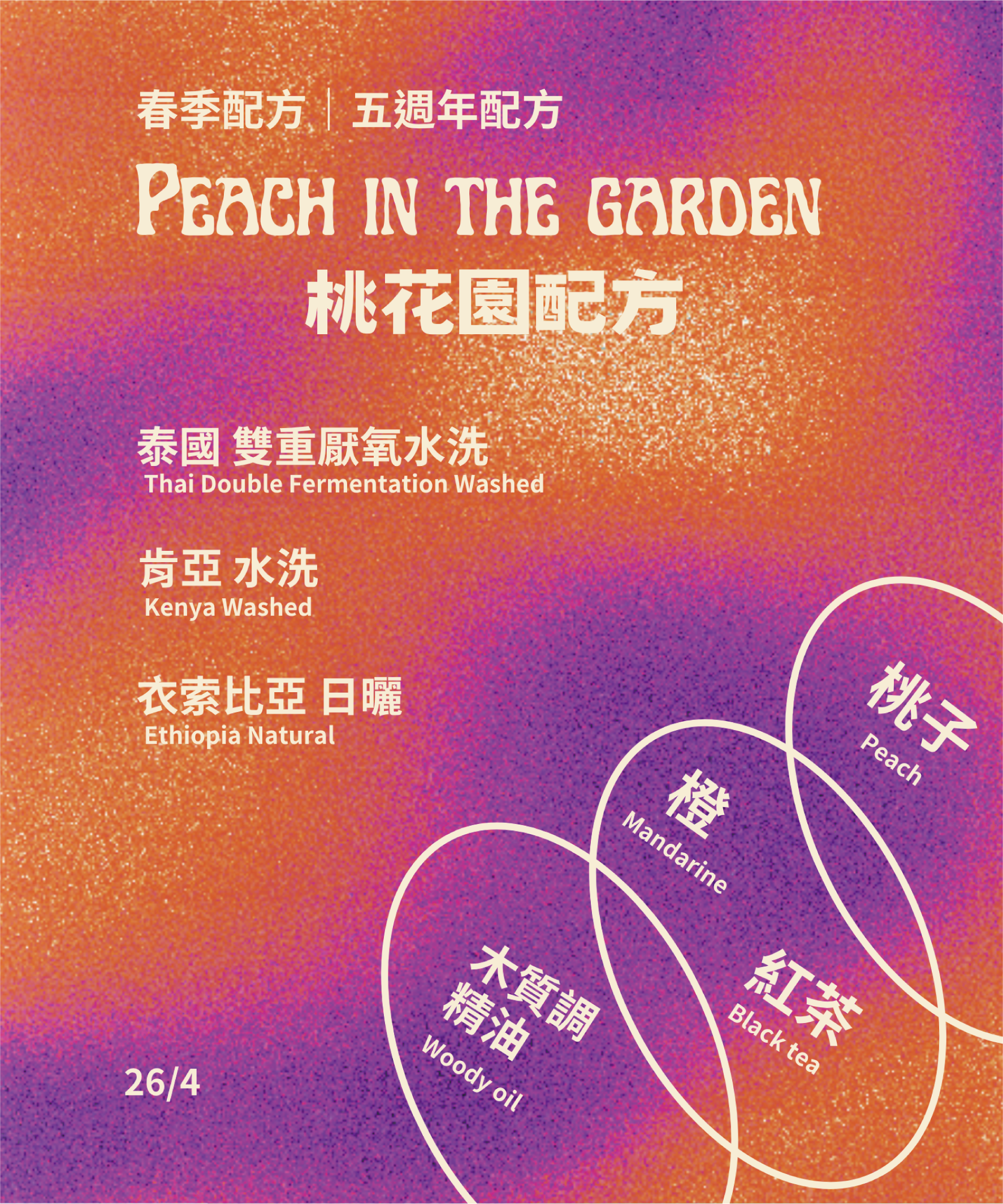 ✨春季配方｜五週年配方✨桃花園配方