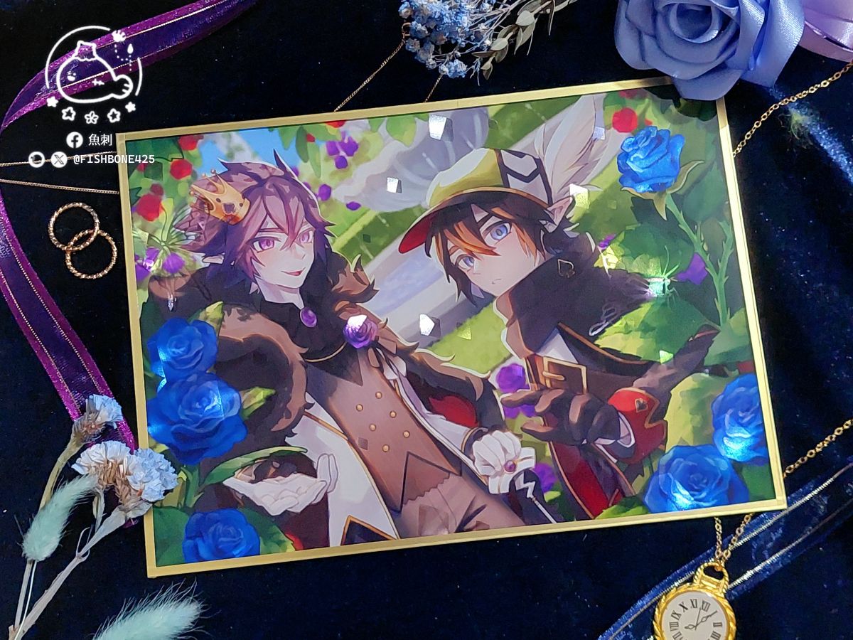 【預購】【凹凸世界】雷卡 黑桃王國花園幽會 壓克力簽名板