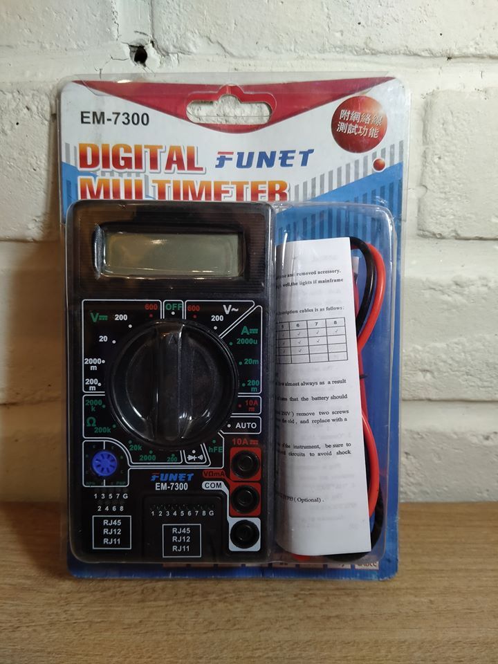 FUNET 數位電表 EM-7300 附網路電話測試功能