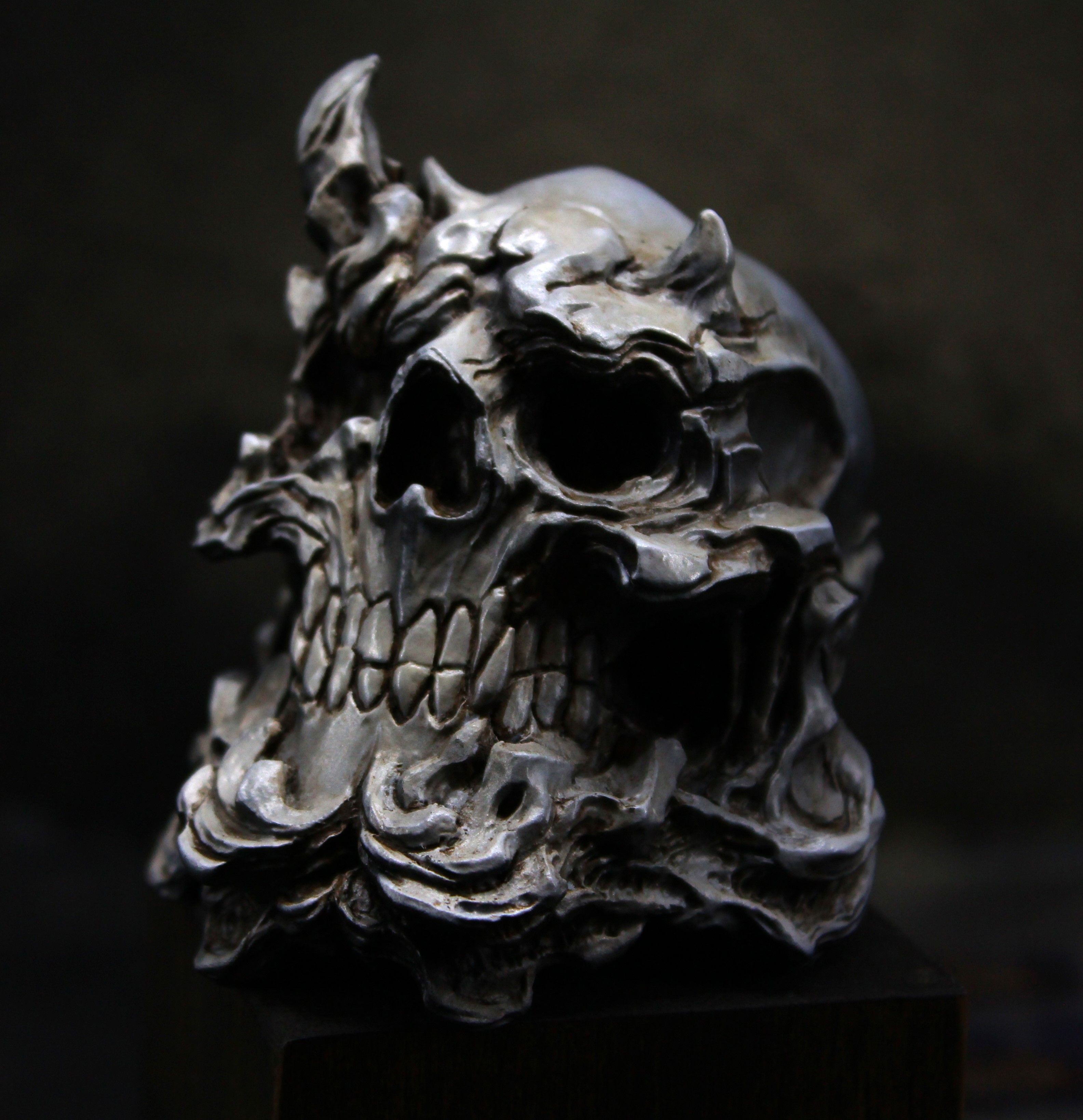 [未塗裝]Desktop Skulls：鬼頭骨+鬼金棒