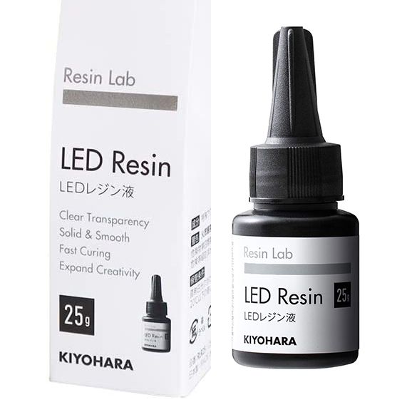 【 LED 型 UV膠 】 紫外線硬化樹脂液 / 硬式 25g 熱縮片 保護膠 水晶膠 日本 清原 Resin Lab