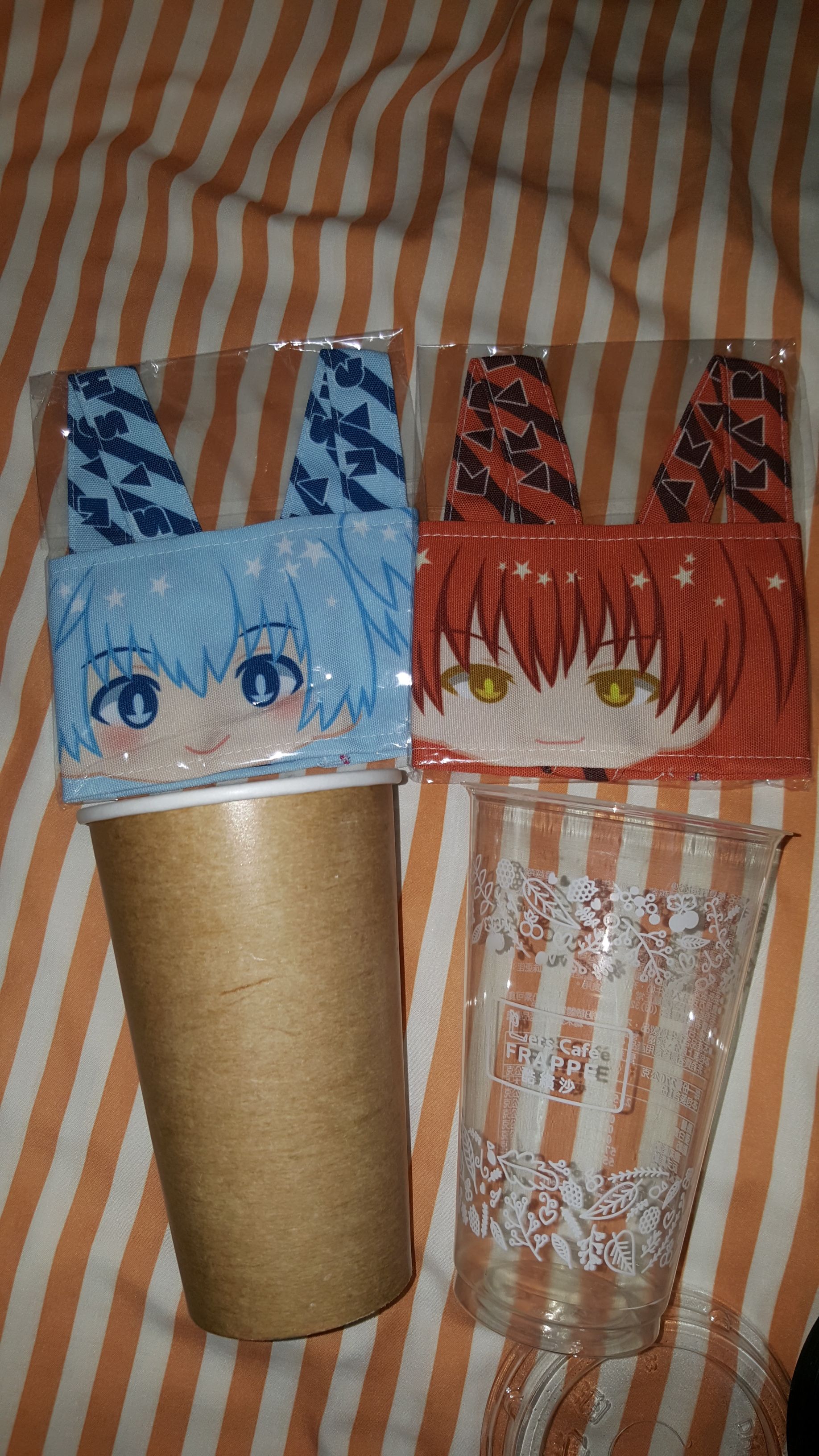 暗殺教室 防潑水帆布 臉型 環保杯套 渚＆業