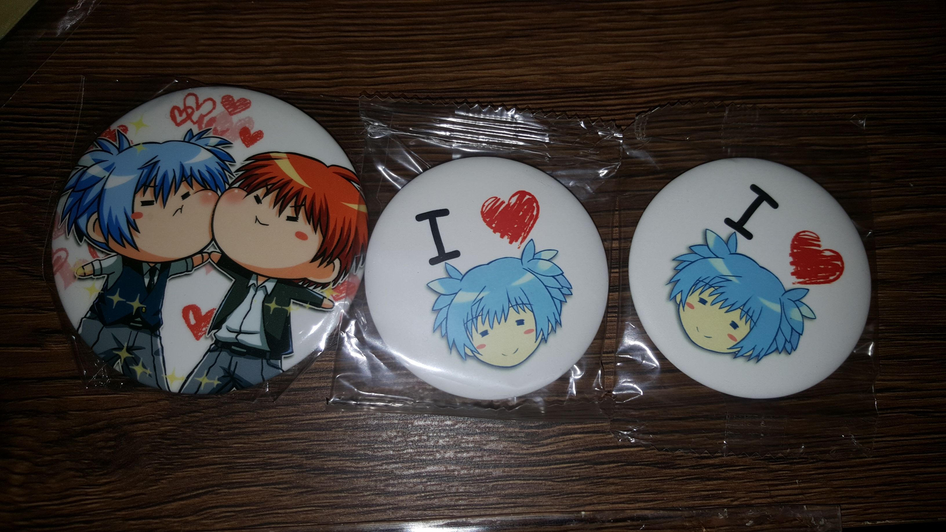 暗殺教室徽章*3