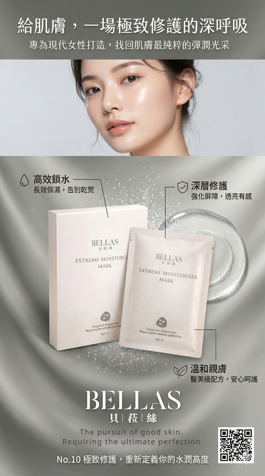 No.10 /極致修護保濕面膜（升級版）/囤貨必備（3盒）/ $1212最推薦！平均每片只要 $67