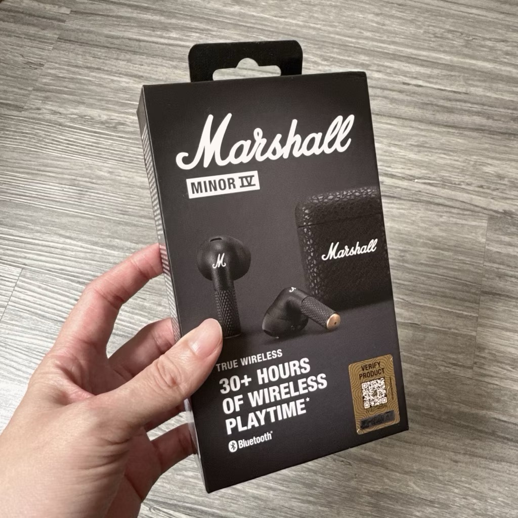 Marshall Minor IV藍牙耳機 全新未拆封 黑