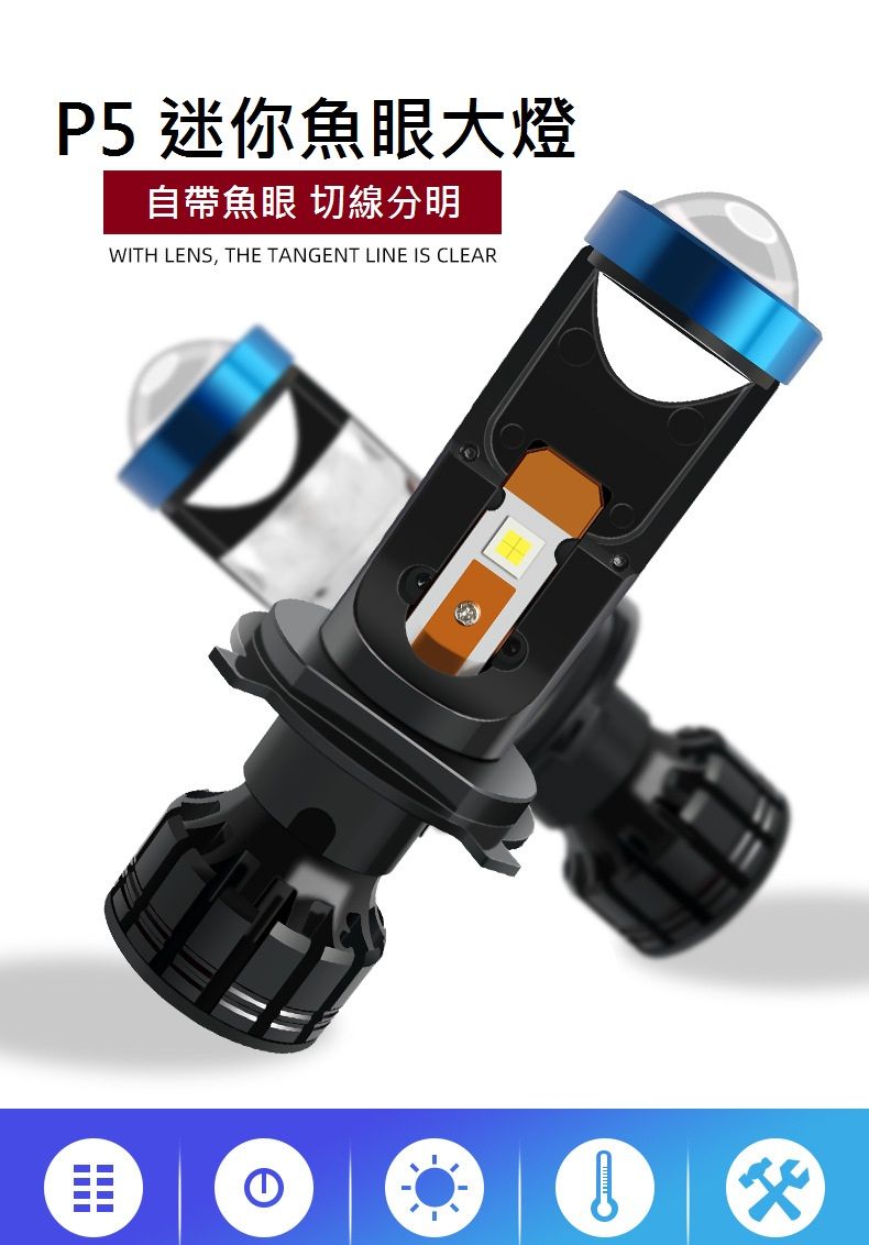 P5 爆亮迷你小魚眼 