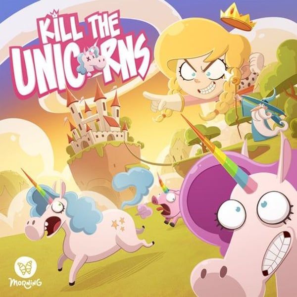 Kill The Unicorn （Kickstarter限定版本粉色），派對小品遊戲