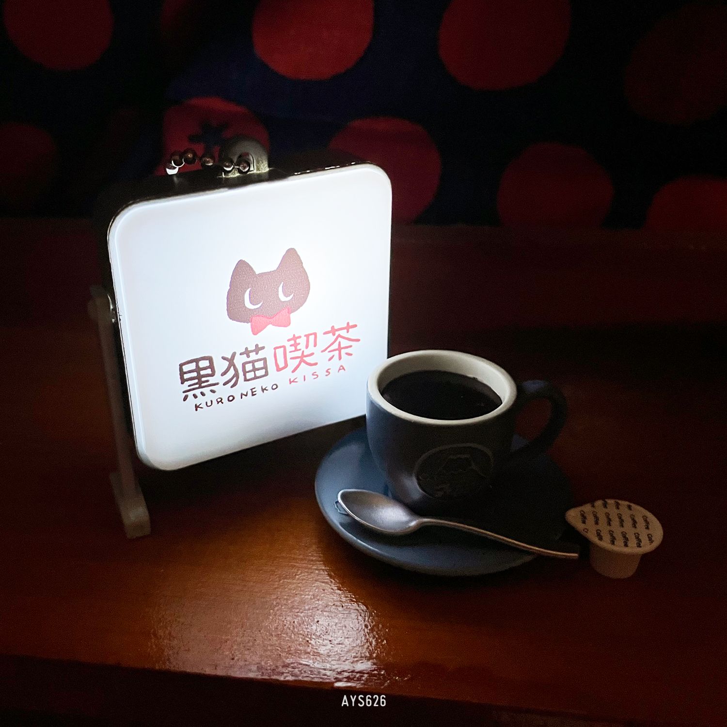 【現貨】黑貓喫茶小燈箱