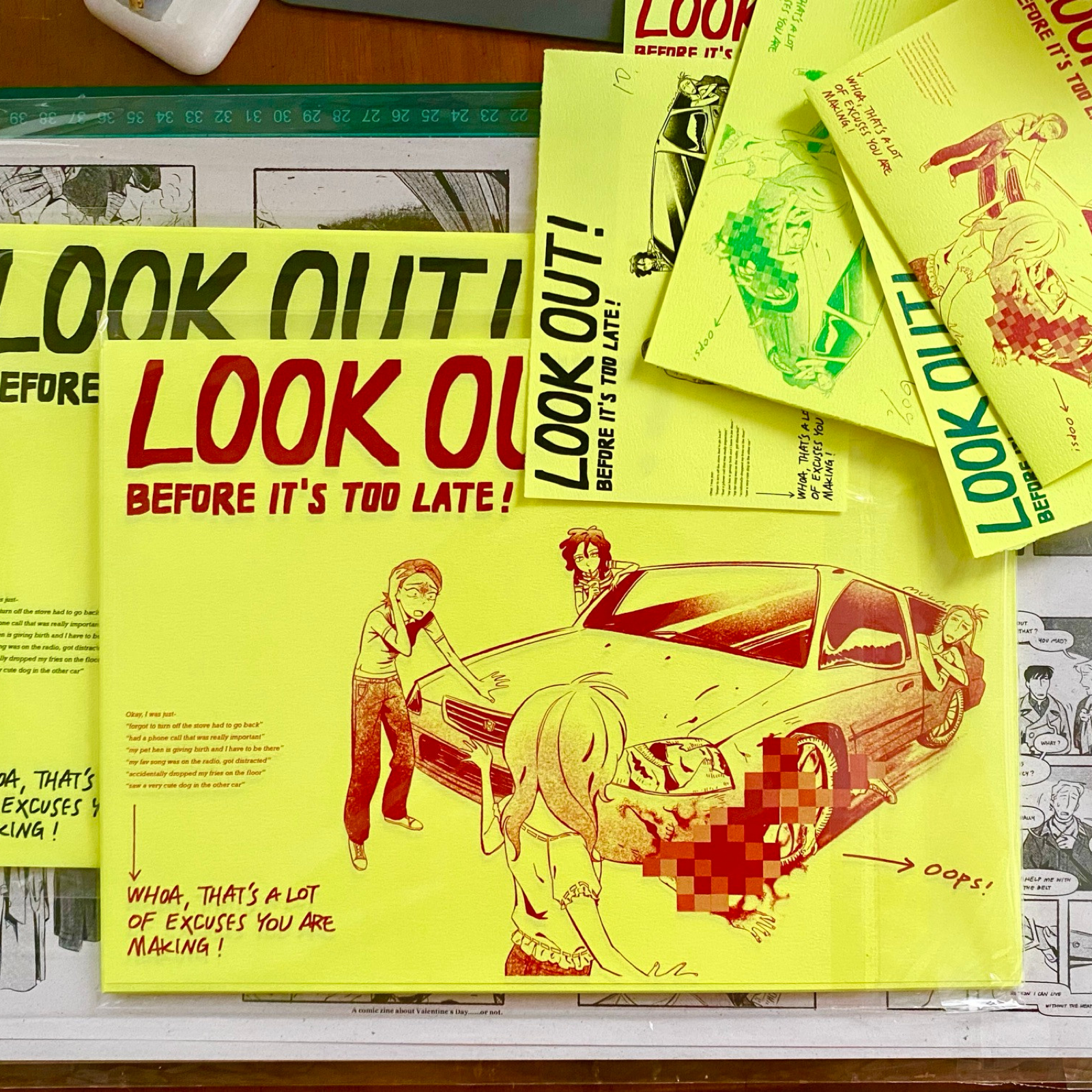 原創｜LOOK OUT! A4海報（2色）