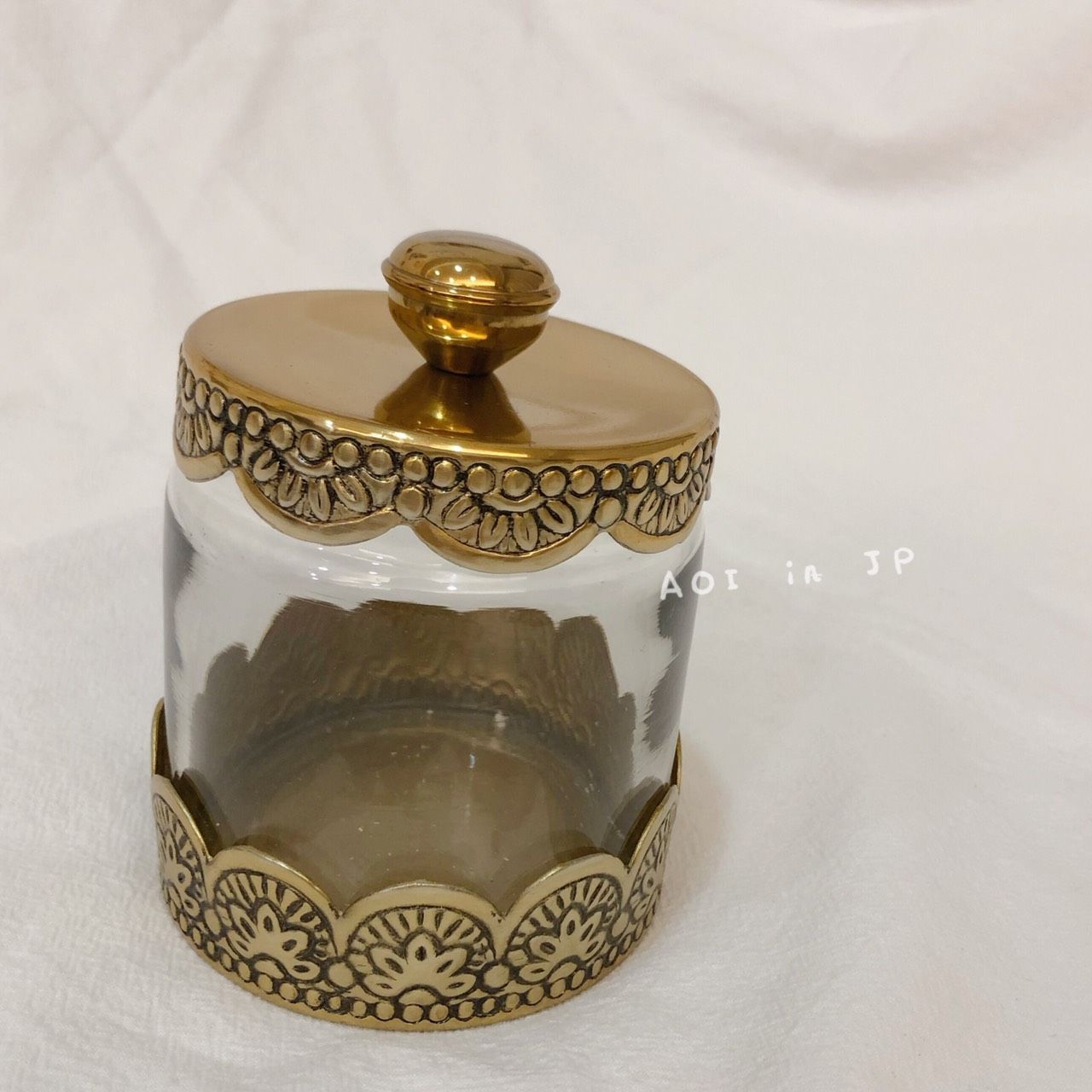 印度製 質感黃銅收納罐