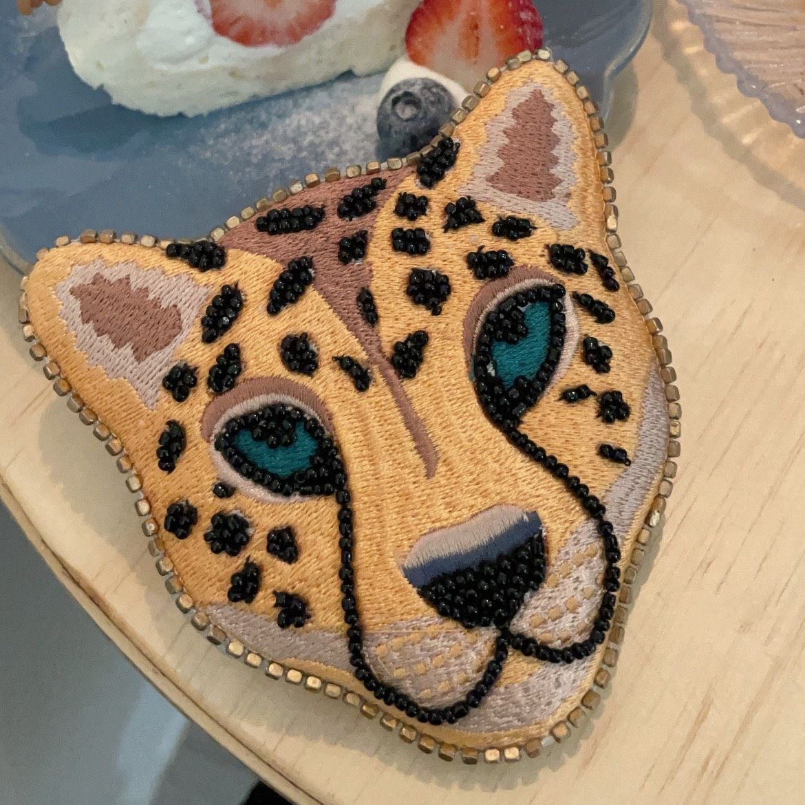 （缺貨售完為止） 阿豹大頭刺繡小錢包