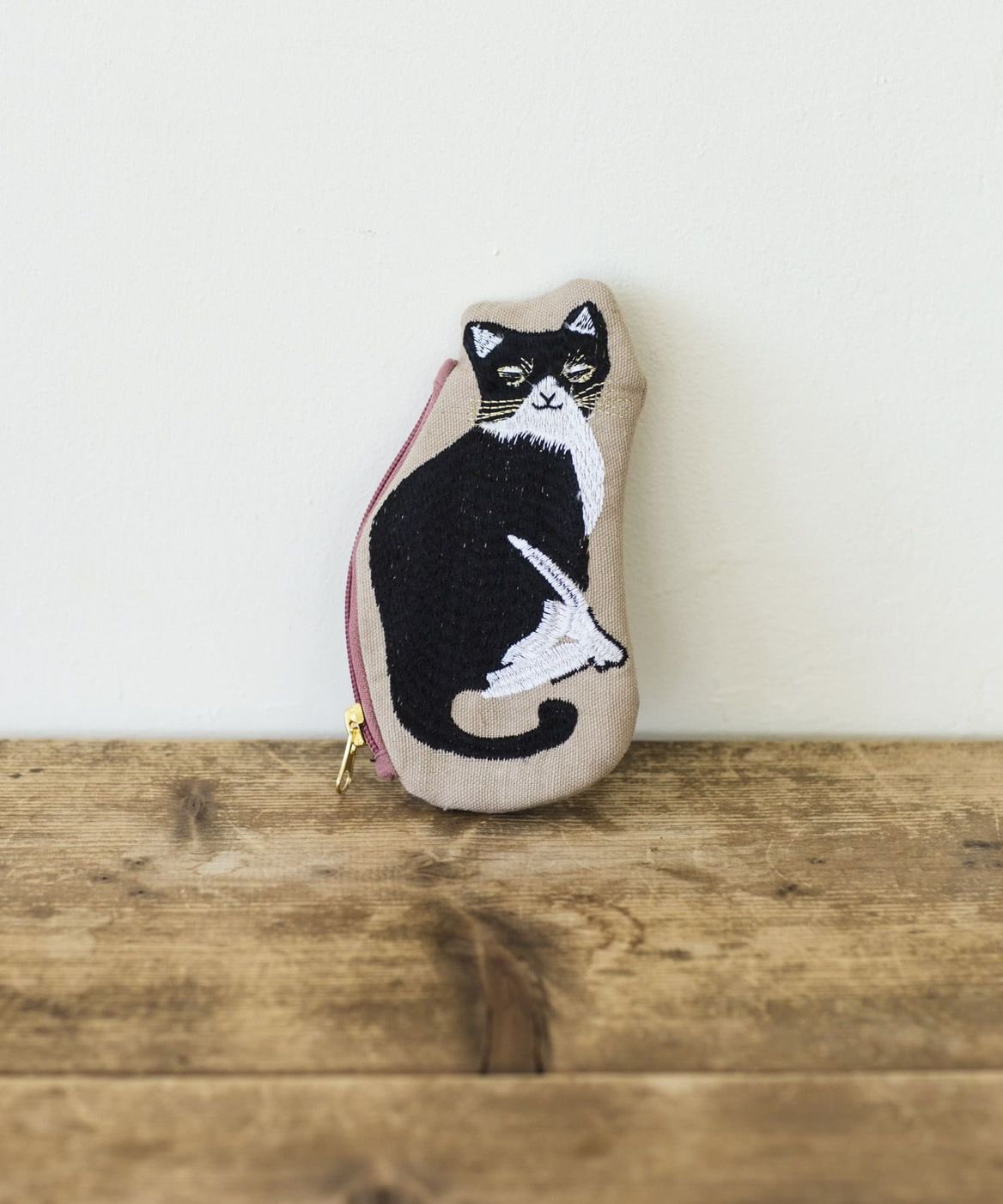 貓咪刺繡收納小包