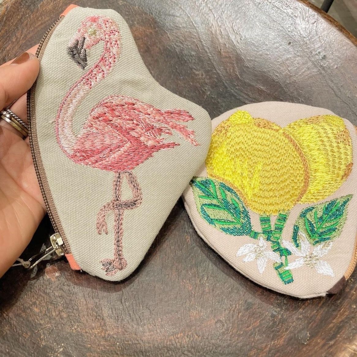 印度製 新款刺繡收納小包