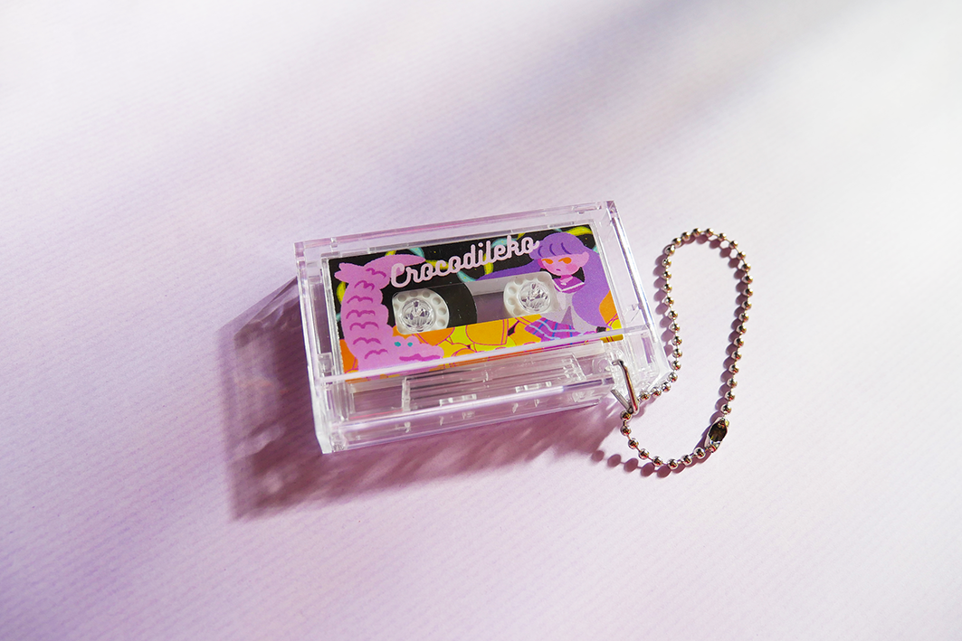 【原創】鱷魚子迷你錄音帶吊飾