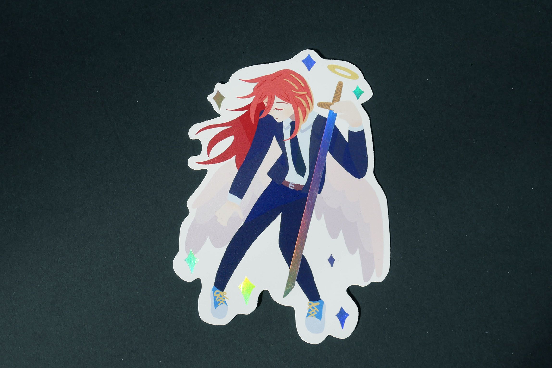 【鏈鋸人】雷射磨砂UV印刷天使惡魔小卡