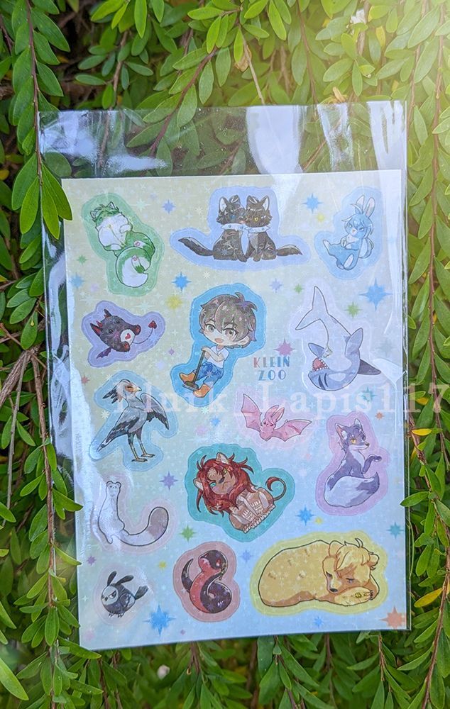 新世界狂歡 ★ 卡萊因動物園半斷貼紙