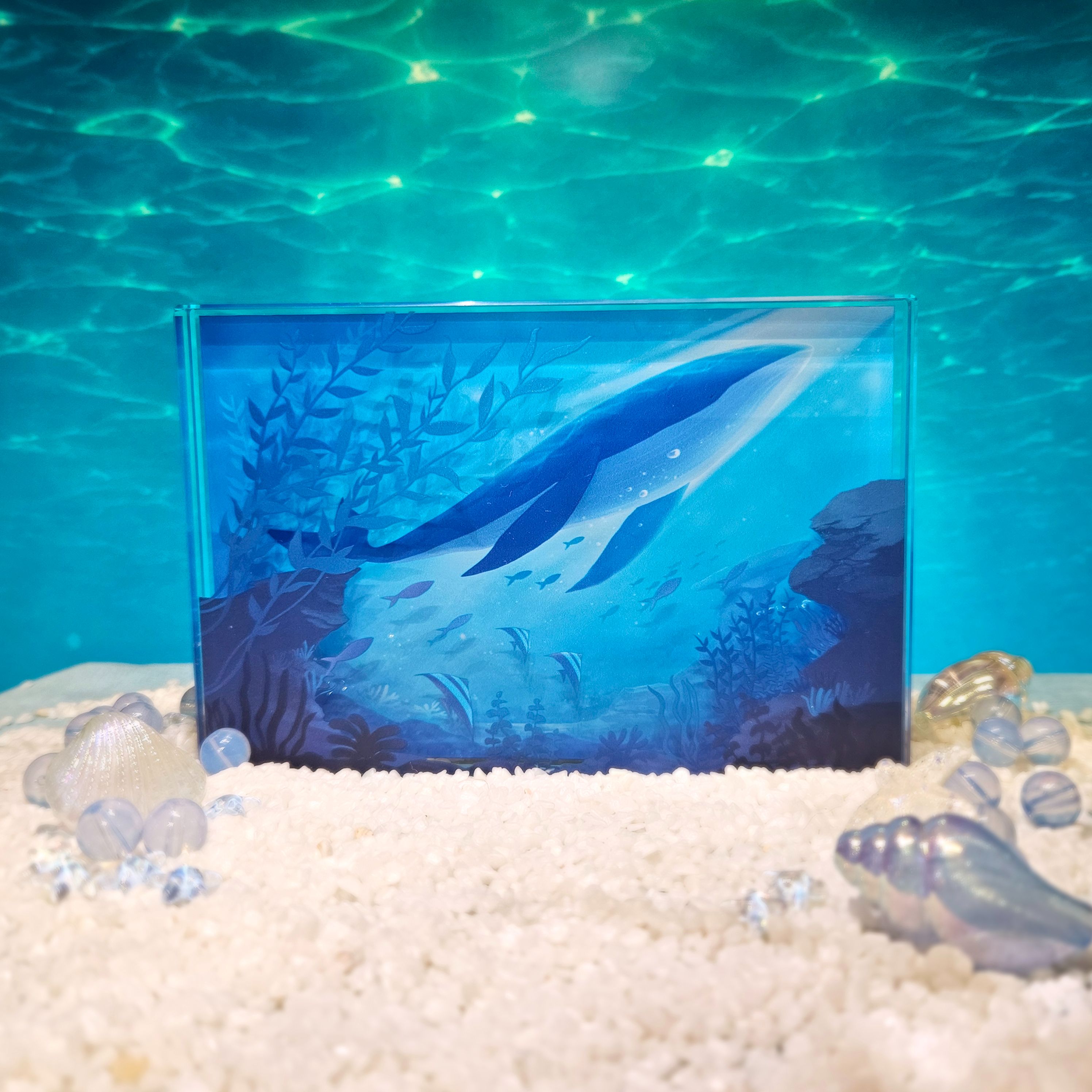 【原創】深海微光壓克力卡磚