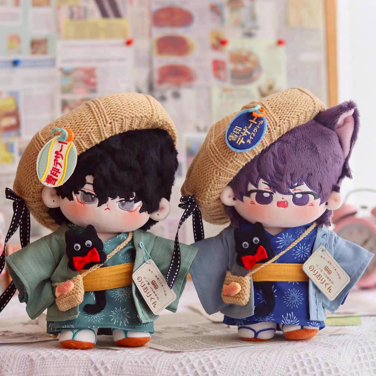 15cm 漫遊鎌倉 藍+綠 浴衣