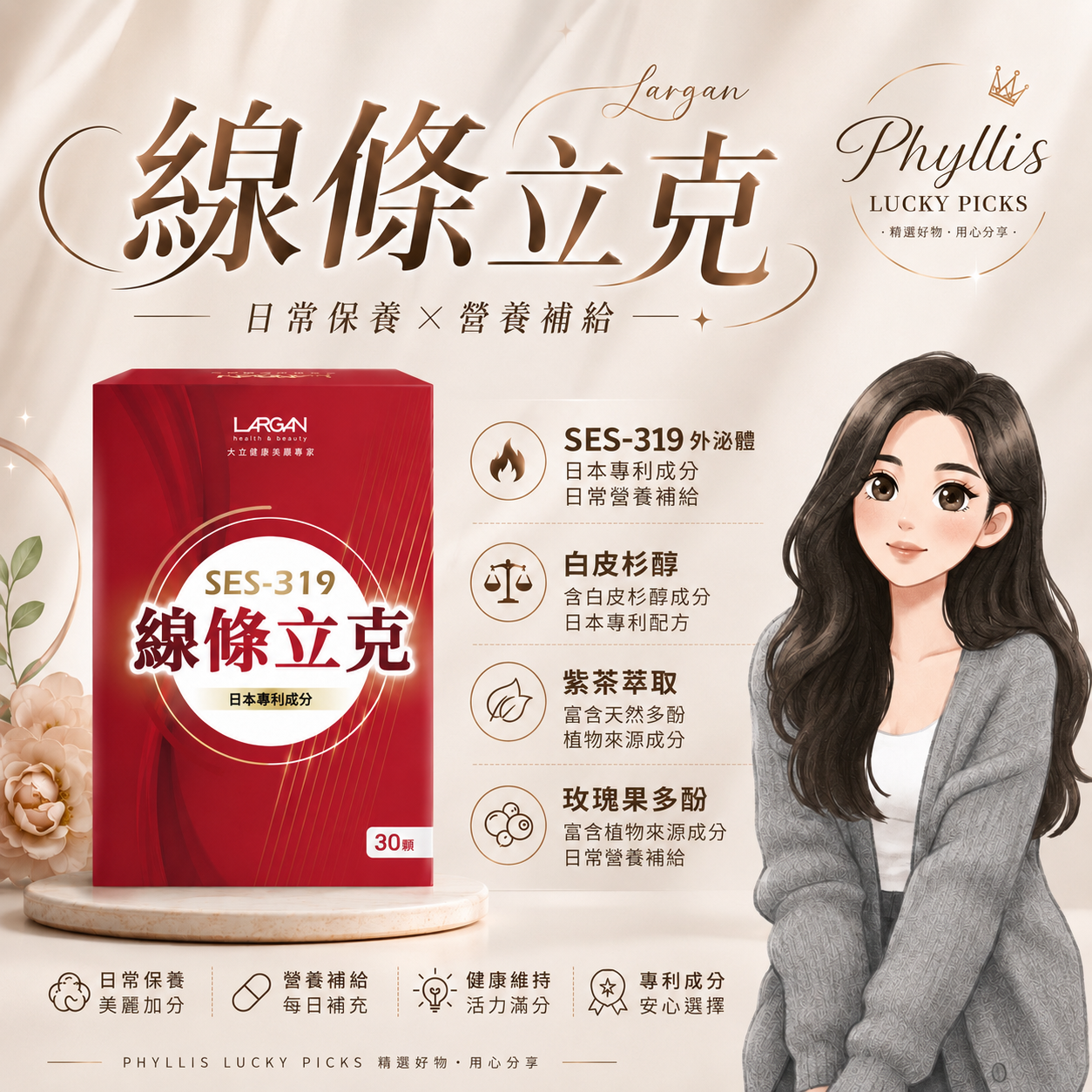 現貨｜穩定控制好線條✨大立美SES-319線條立克膠囊（外泌體319）