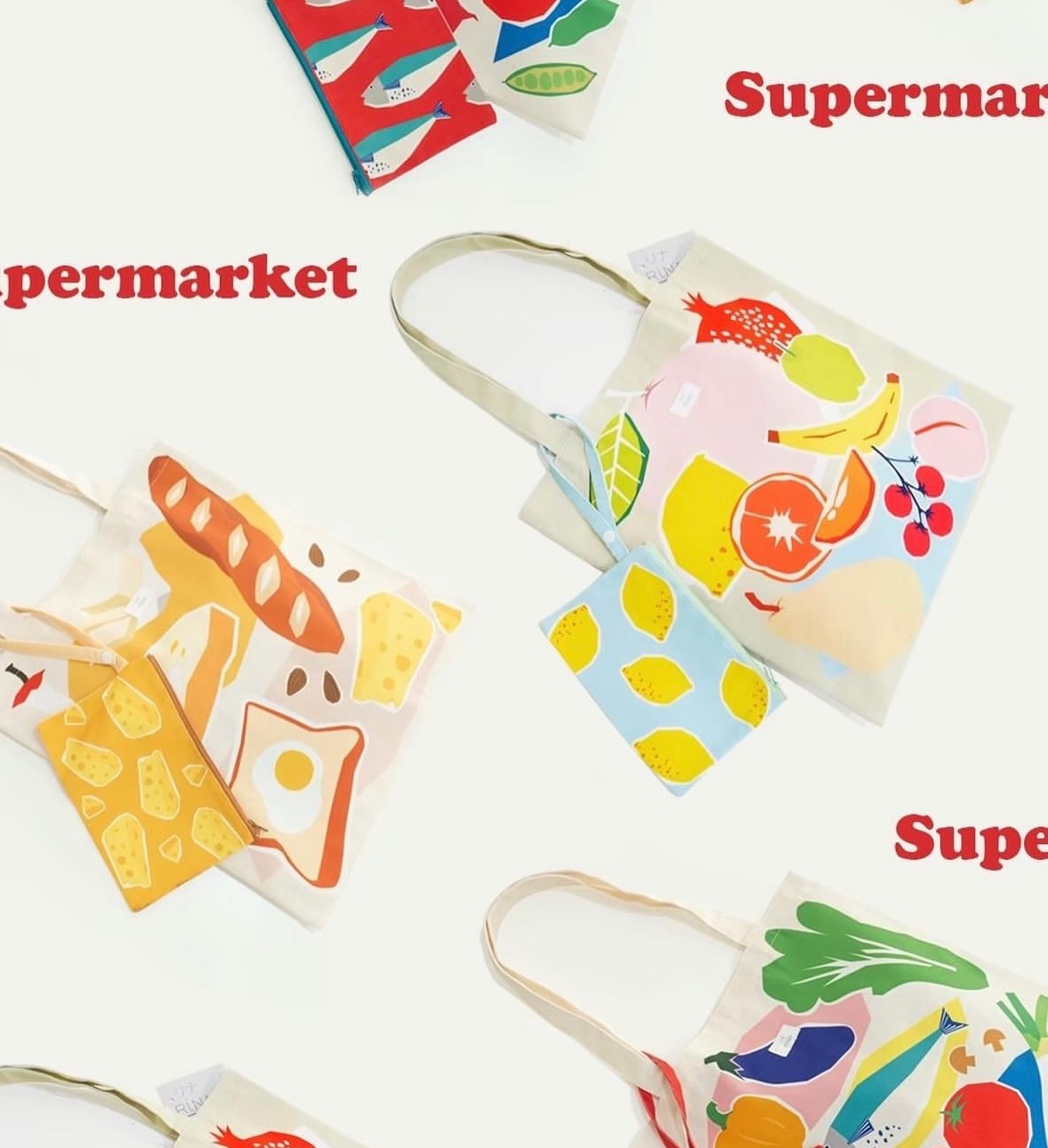 預購🛒Rina Supermarket Collection Tote 超級市場系列 托特包 通勤包 購物包 子母包