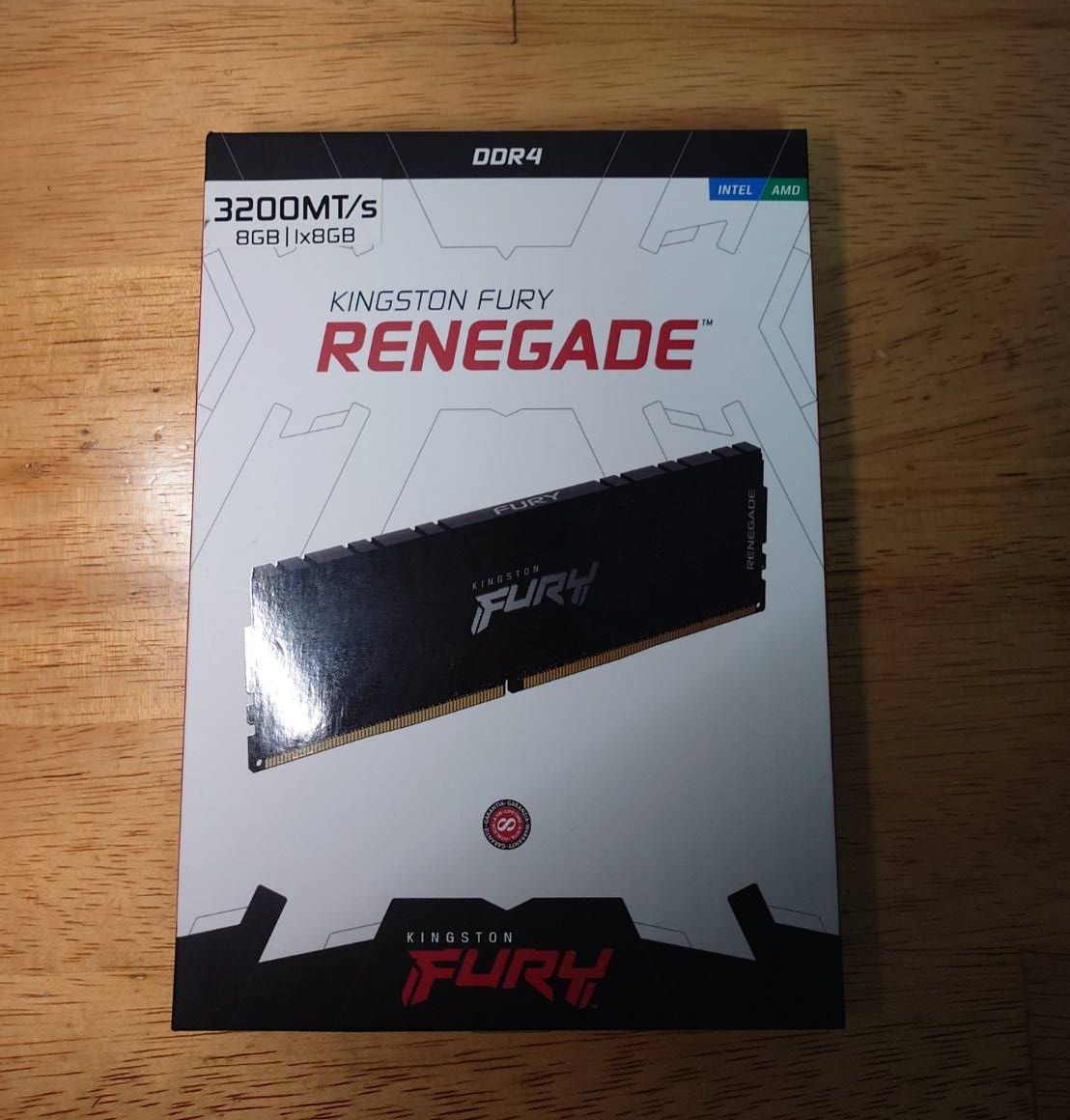 全新 Kingston 金士頓 FURY Renegade 反叛者 DDR4-3200 8GB