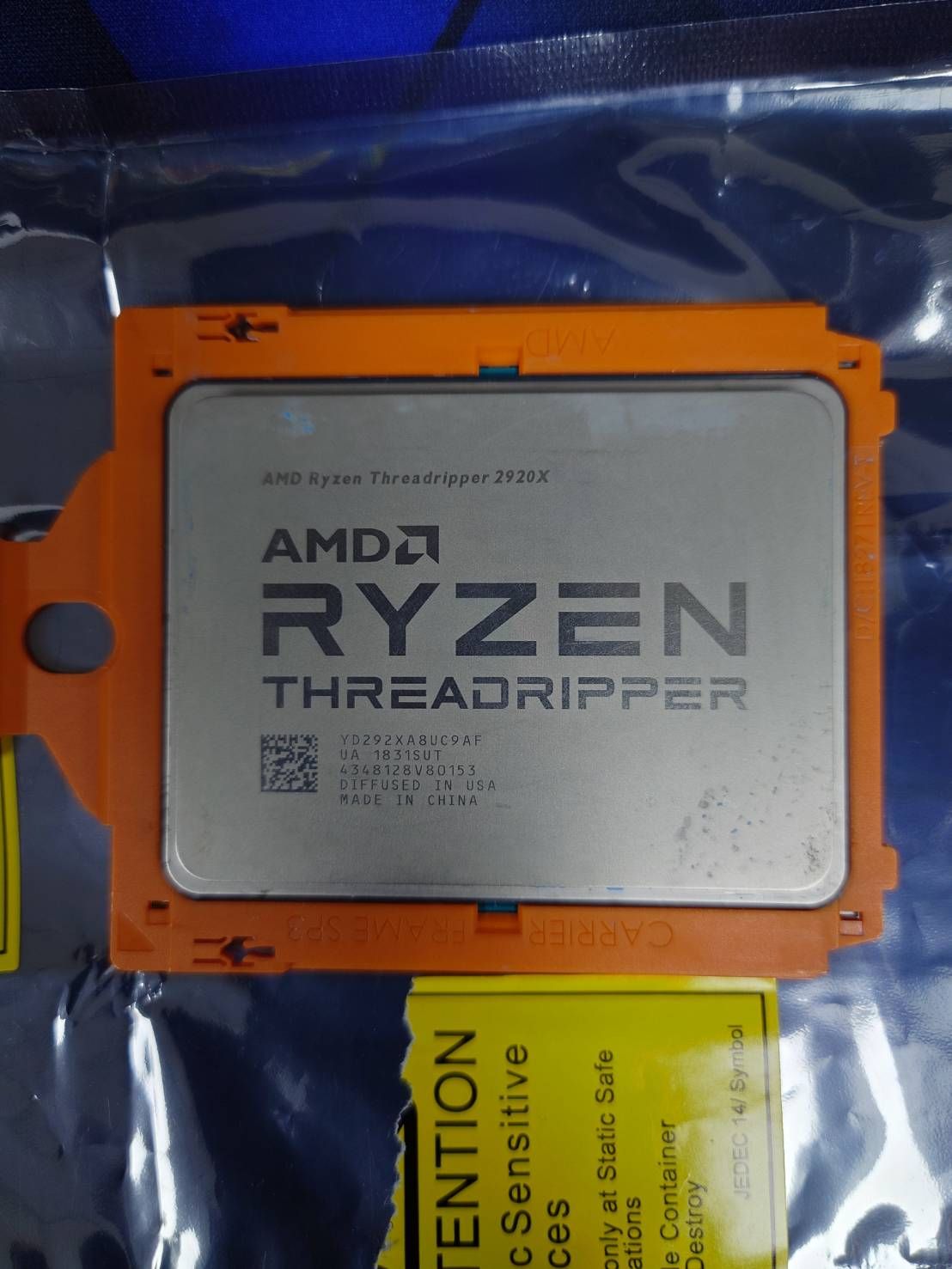 AMD Ryzen Threadripper 2920X 線程撕裂者 12核/24緒 TR4 X399 CPU