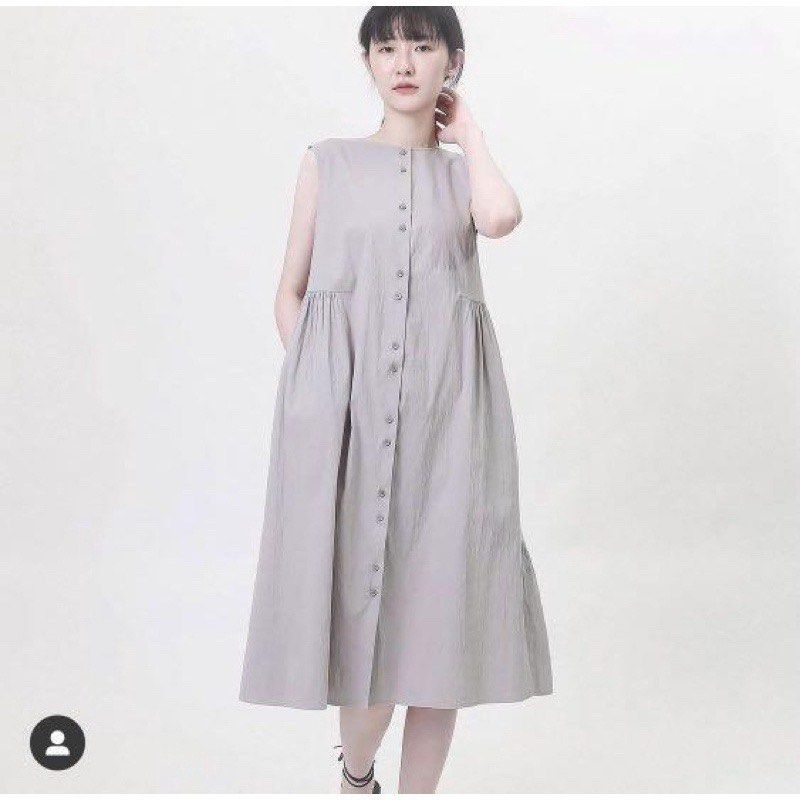su:mi情懷無袖洋裝灰色