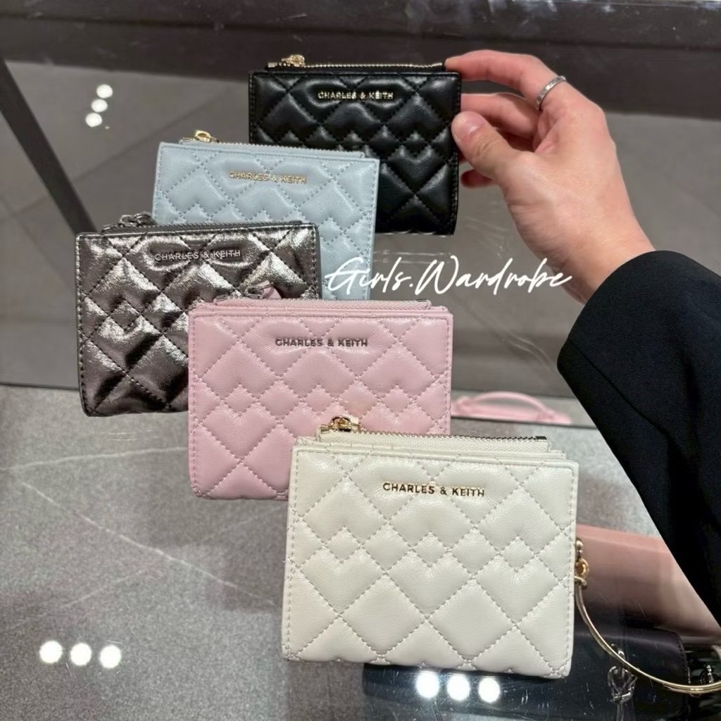 🇸🇬小ck質感簡約菱格短夾 錢包