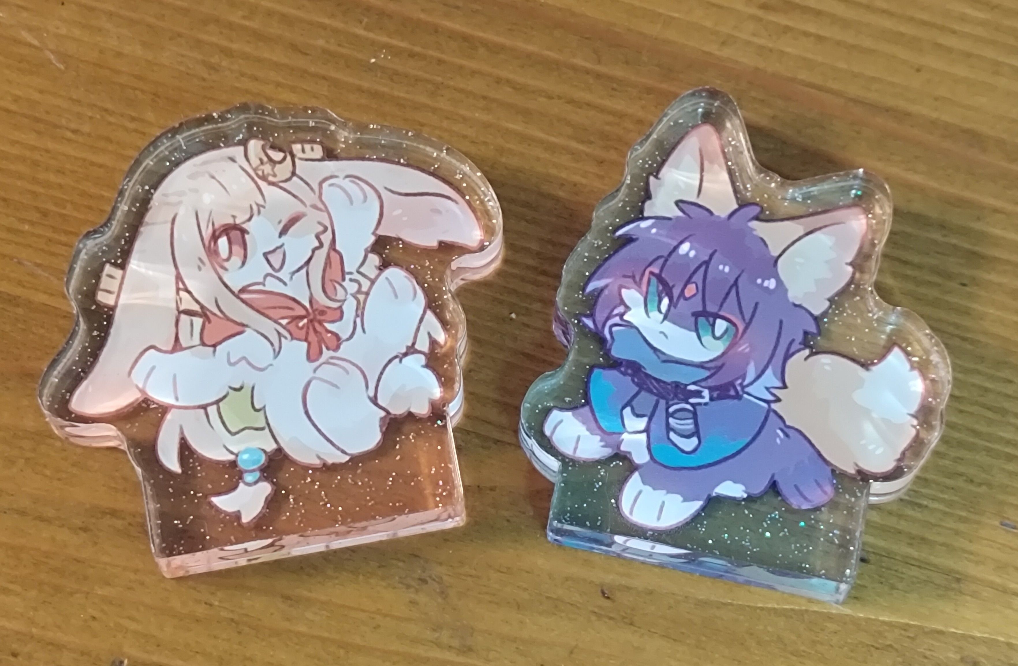 【現貨】超時空輝耀姬！兔狐5cm閃粉彩窗飯友組