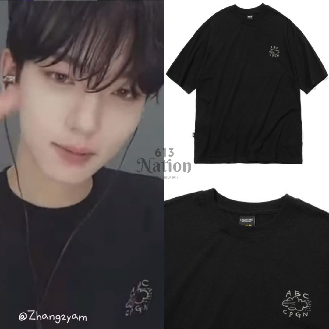 [ZB1] 韓維辰同款ABC CAT刺繡短袖上衣