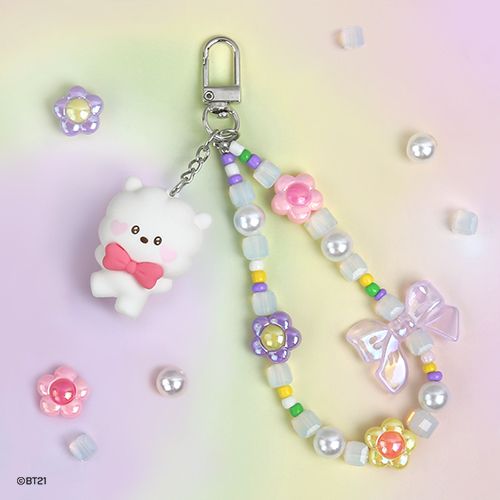 BT21 BEADS STRAP KEYRING [LOVELY]