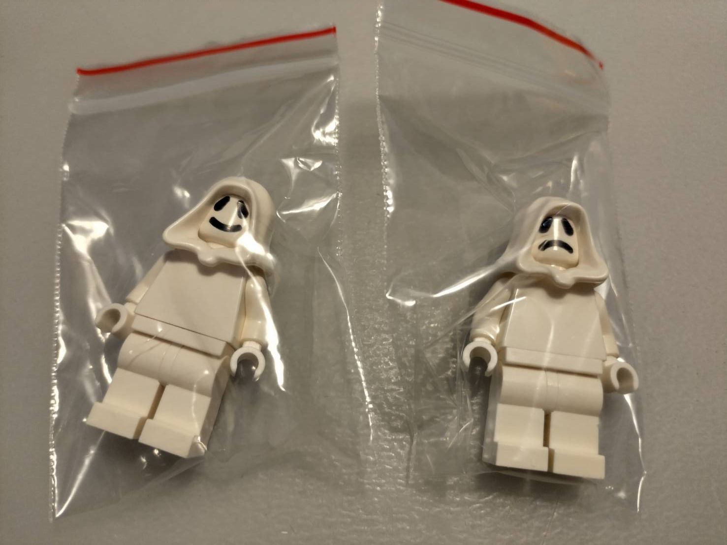 LEGO 自組人偶  幽靈  頭部為雙面印刷