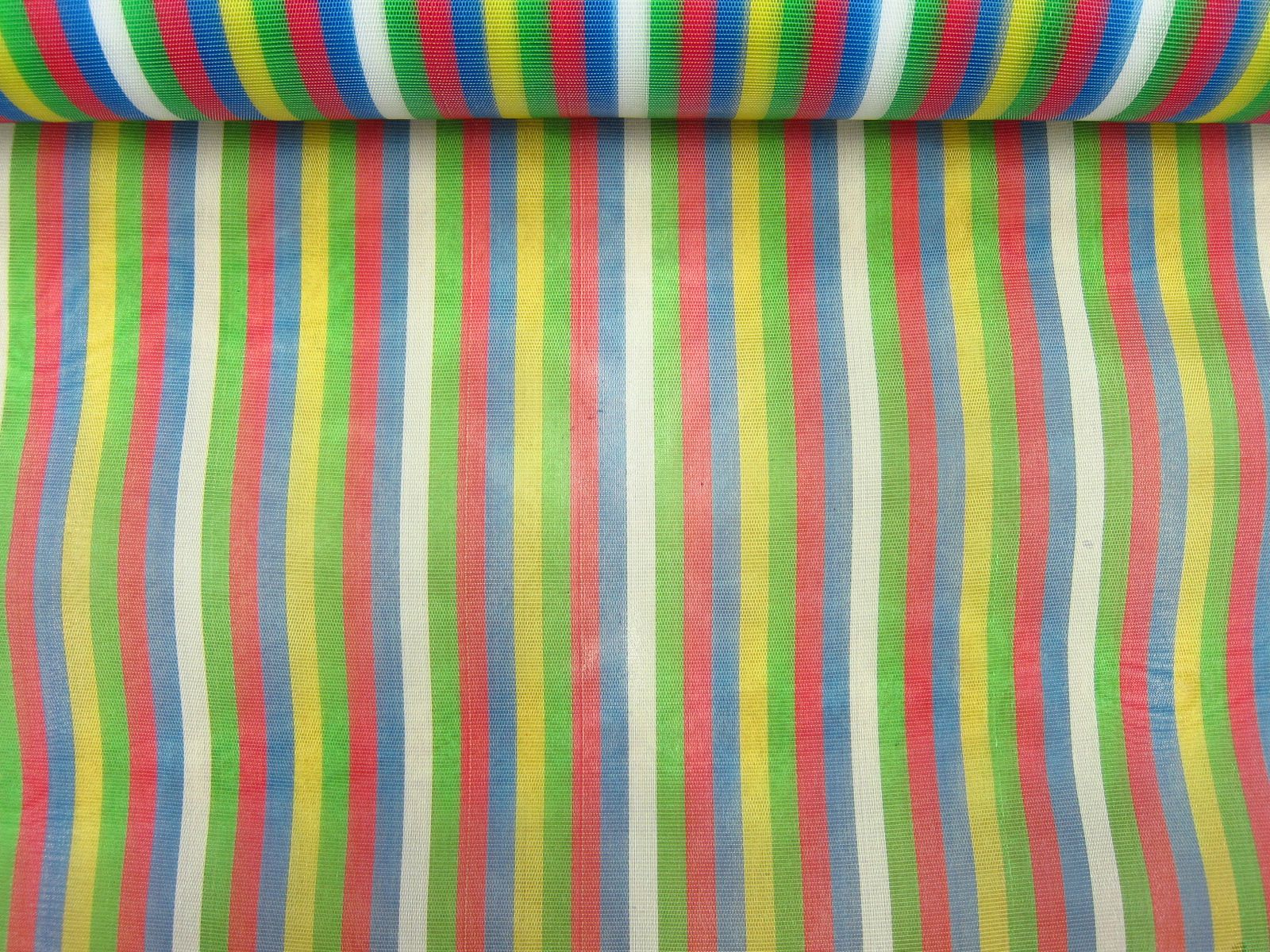 台灣製茄芷布-細條紋-白綠紅藍黃彩紋-100%NYLON、台灣製造