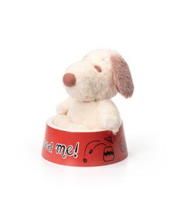 寵物專用碗~Snoopy 紅色狗碗+玩偶
