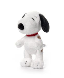 Snoopy 14cm關節白色手向後玩偶