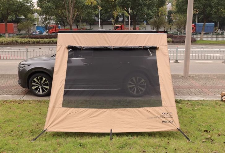 韓國WINDSWAVES車載側邊帳篷黑膠車邊延伸帳帶紗窗防曬防雨遮陽棚（預購10天後寄出）