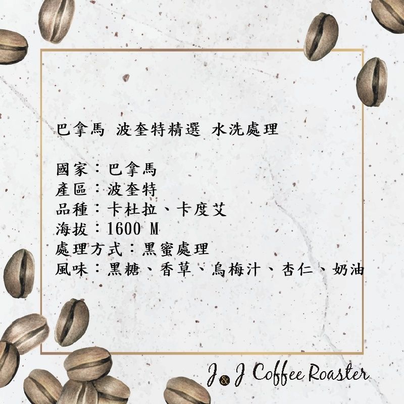 巴拿馬 波奎特 精選 水洗