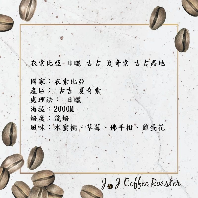 衣索比亞 日曬 古吉 夏奇索 古吉高地 G1