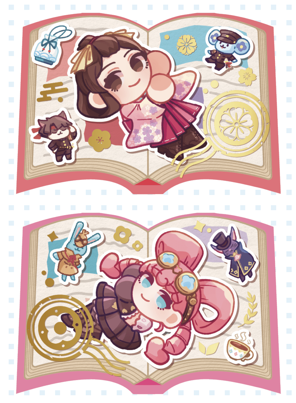 【大逆轉裁判】壽沙都/愛麗絲 書本造型燙金貼紙