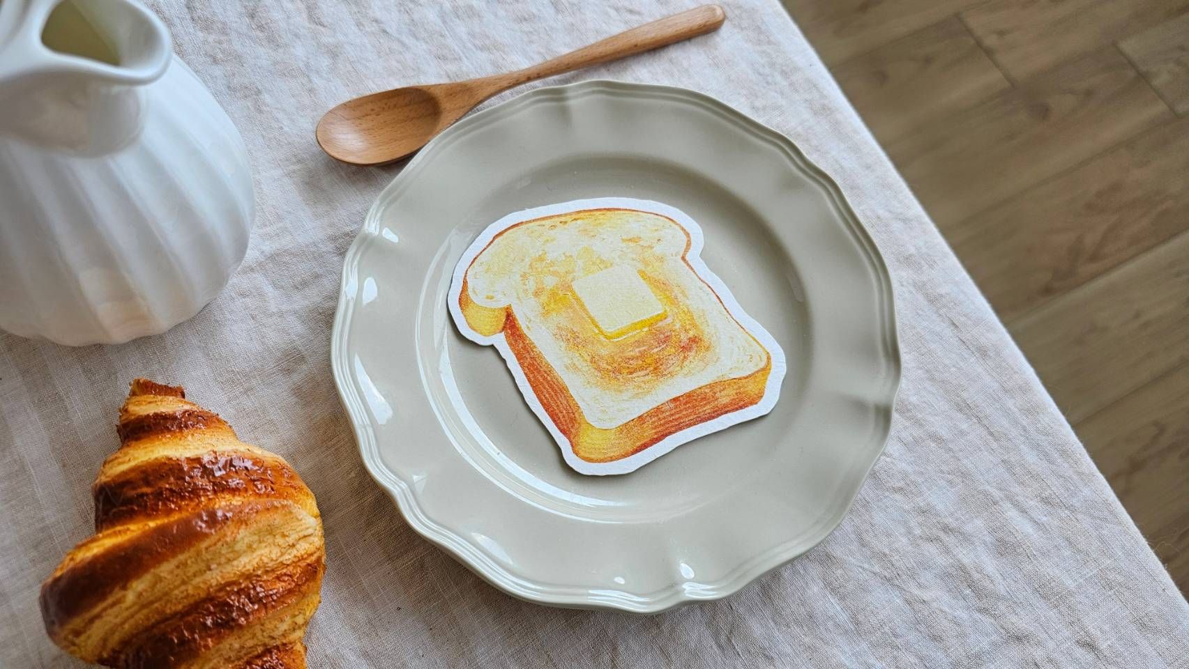 ✦2025秋季新品✦𝕃𝕠𝕧𝕖 𝔹𝕣𝕖𝕒𝕕🥨麵包留言卡（共四款）
