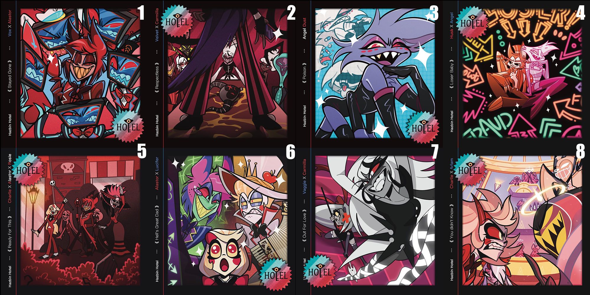 （ 二創 ） Hazbin Hotel 明信片 （ 專輯系列 ）