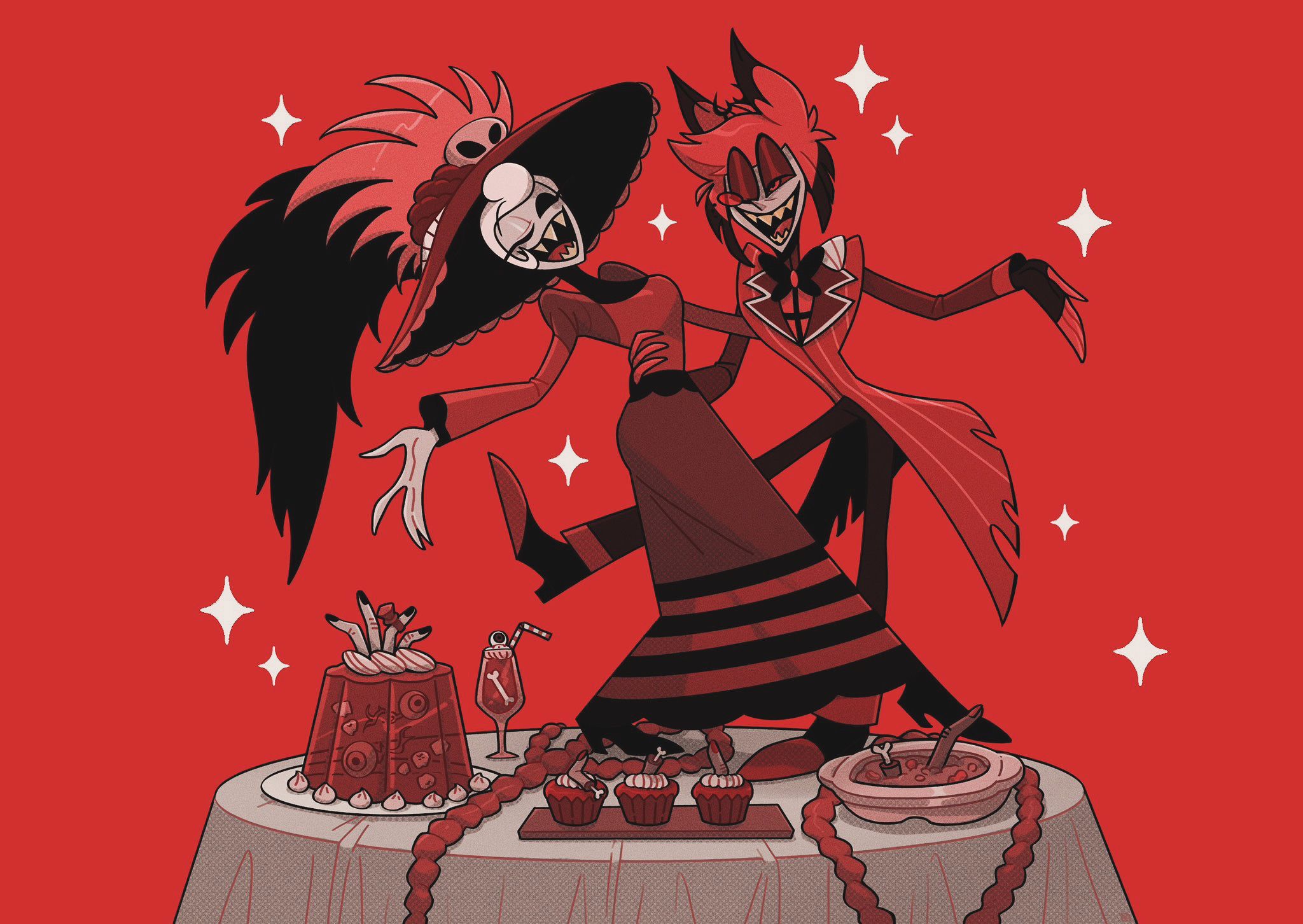 （ 二創 ） Hazbin Hotel 閨蜜舞 明信片