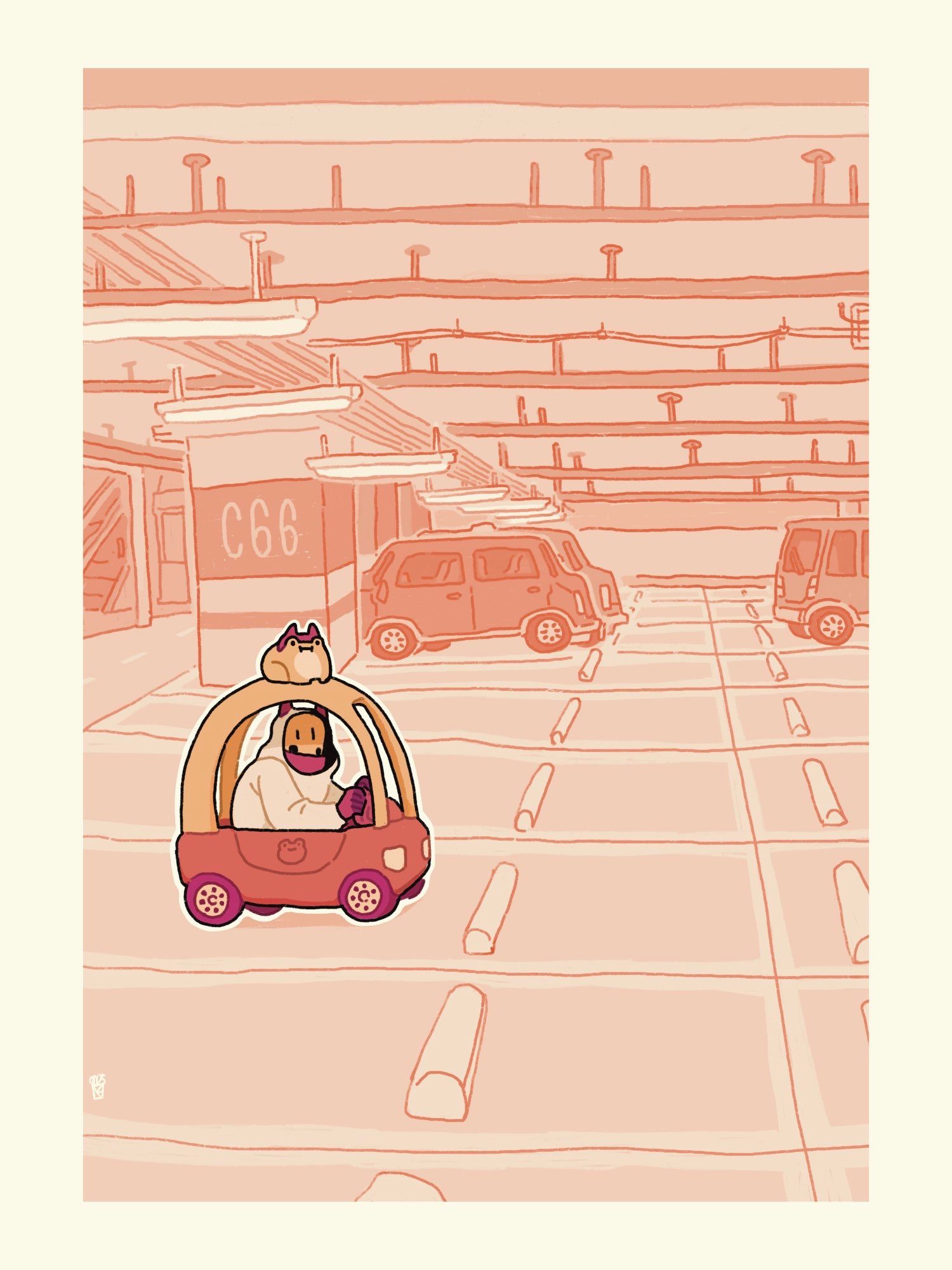 （ 原創 ）惡魔車車 A6明信片