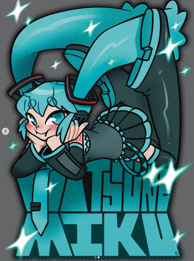 （ 二創 ）初音 ＆ 重音 A6明信片